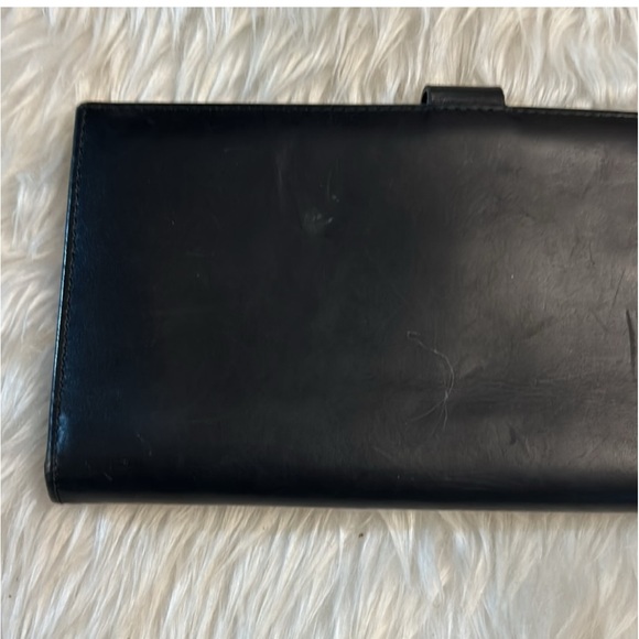 Salvatore Ferragamo Black Leather Bi-Fold Long wallet - Picture 6 of 16